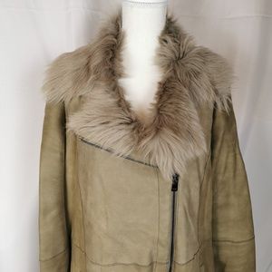 Vince Shearling Long Coat